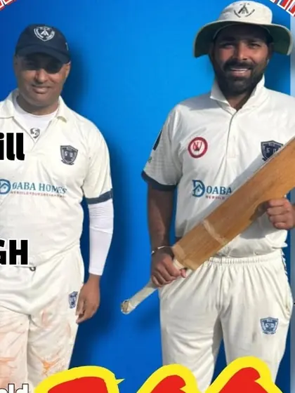 Sukhdeep Gill and Paramjit Singh after their 300 run partnership